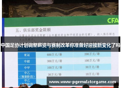 中国足协计划调整薪资与赛制改革你准备好迎接新变化了吗