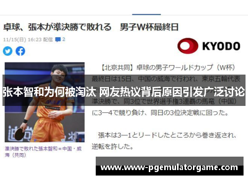 张本智和为何被淘汰 网友热议背后原因引发广泛讨论