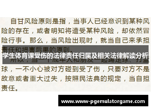 学生体育课受伤的法律责任归属及相关法律解读分析